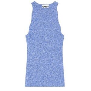 Ganni Rib-Knit Tank Top